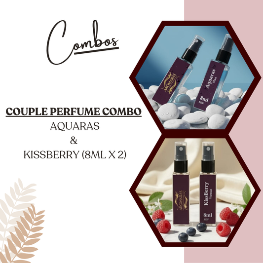 Aromaras Couple Combo – Aquaras & Kissberry (8ml x 2) Aromaras