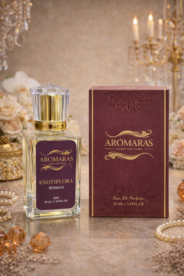 AROMARAS Exotiflora floral women's perfume with luxury packaging box elegant perfume bottle