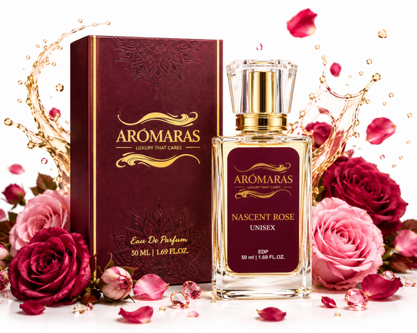 Nascent Rose – Luxury Rose Unisex Perfume | Long Lasting Fragrance | AROMARAS