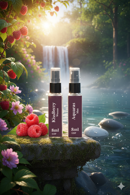 Aromaras Couple Combo – Aquaras & Kissberry (8ml x 2)