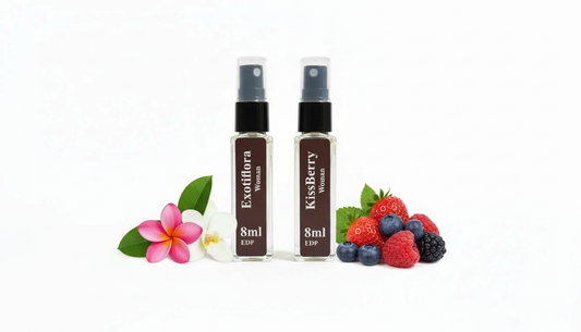 Aromaras Women’s Perfume Combo – Kissberry & Exotiflora (8ml x 2)