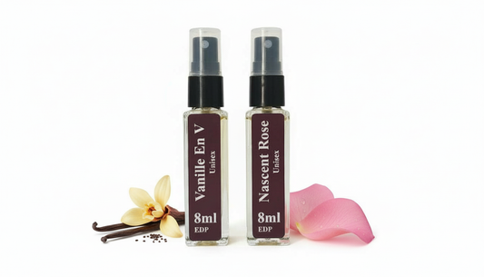 Aromaras Unisex Combo – Nascent Rose & Vanille En V (8ml x 2)