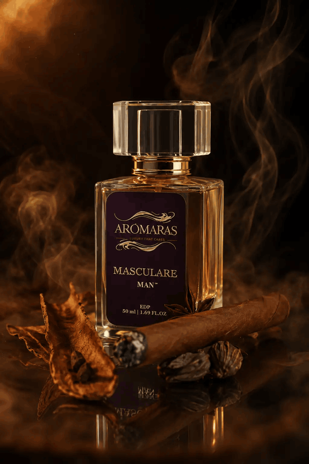 Masculare - Premium Tobacco Spices Men's Perfume | AROMARAS Aromaras