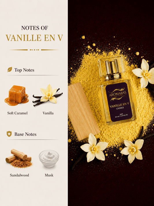 Vanille En V | Warm Vanilla & Caramel Aromaras 50 ML